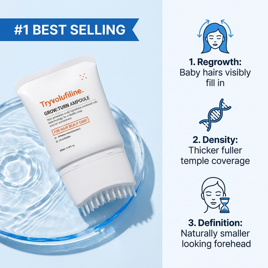 Temple Regrowth Serum Brush | Grow Back Baby Hairs in Weeks -
