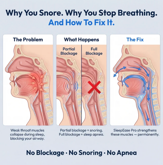 Electrical Muscle Stimulation (EMS) Snoring Device